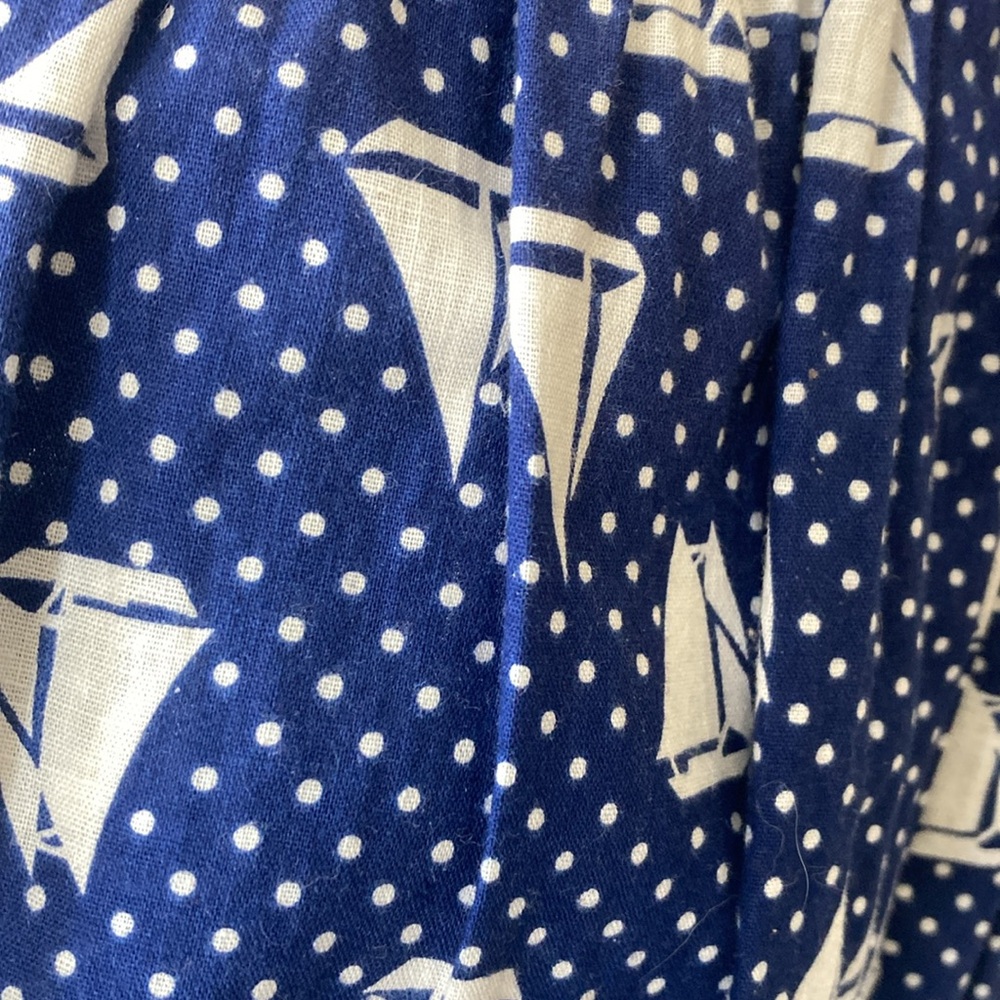 Healthtex vintage Blue and White Sailboat Kids Dress - Picture 3 of 11